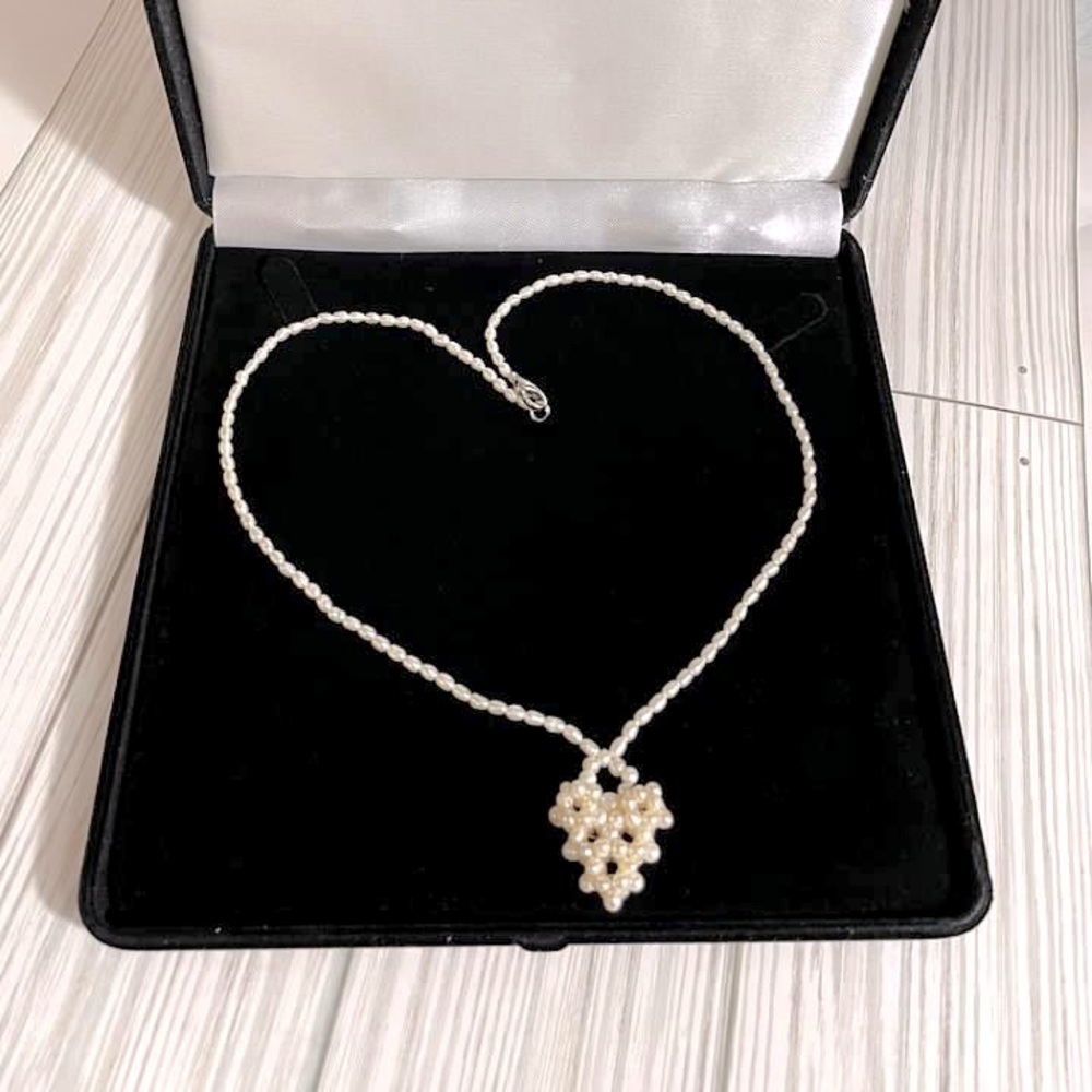 Authentic Freshwater Pearl Heart Necklace
